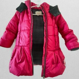 Catmini children’s pink winter coat
